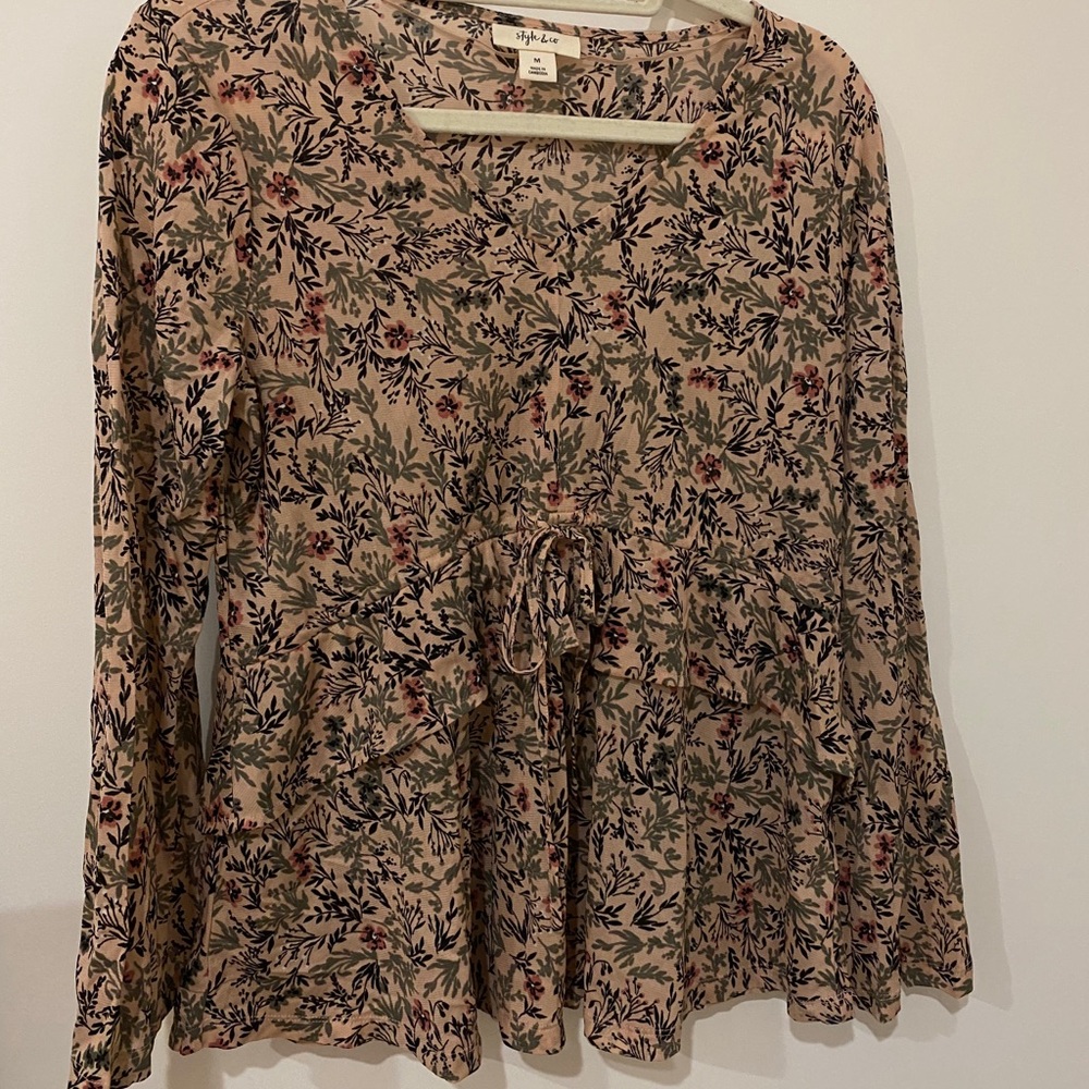 Pink Floral Top - Style & Co